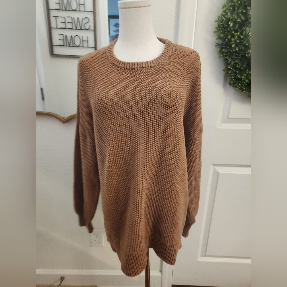 Cozy Brown Knit Sweater